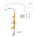 Breast Retractor with  light and aspiration Style Tebbets